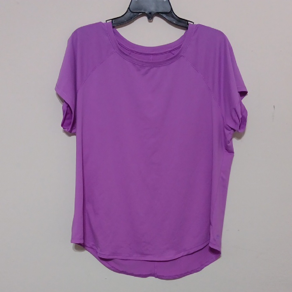 all in motion Lavender Short-Sleeve Crewneck Tee 24" Inches Ptp